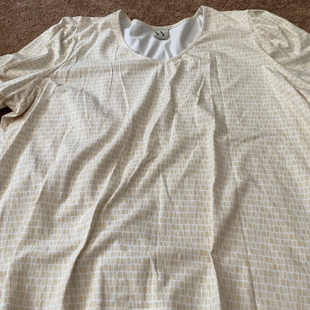 NWOT - Women’s Size 2x Short Sleeve V-Neck Blouse